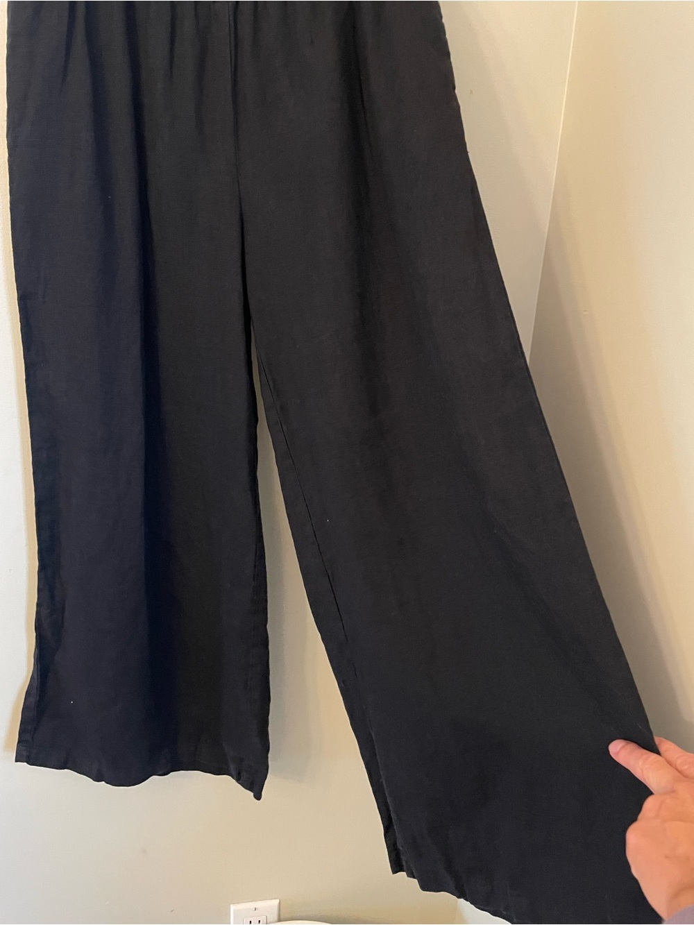 Anthropologie Somerset 100% Linen Pull-On Pants Size XS Black - Picture 8 of 15